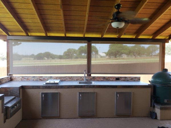 Insolroll Outdoor Shades Installed in Bulverde, TX