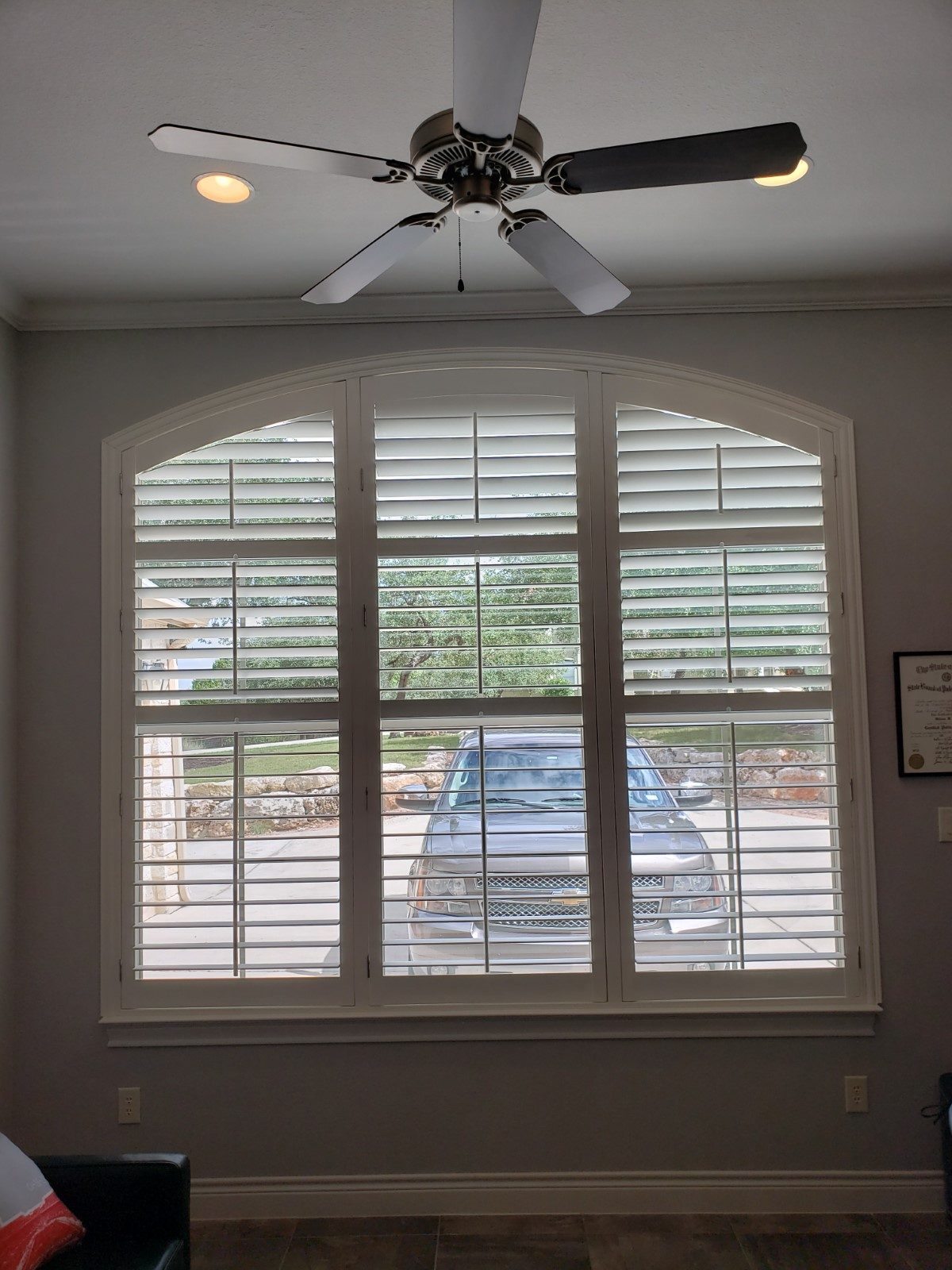 Large Arched Shutter in Spring Branch, TX