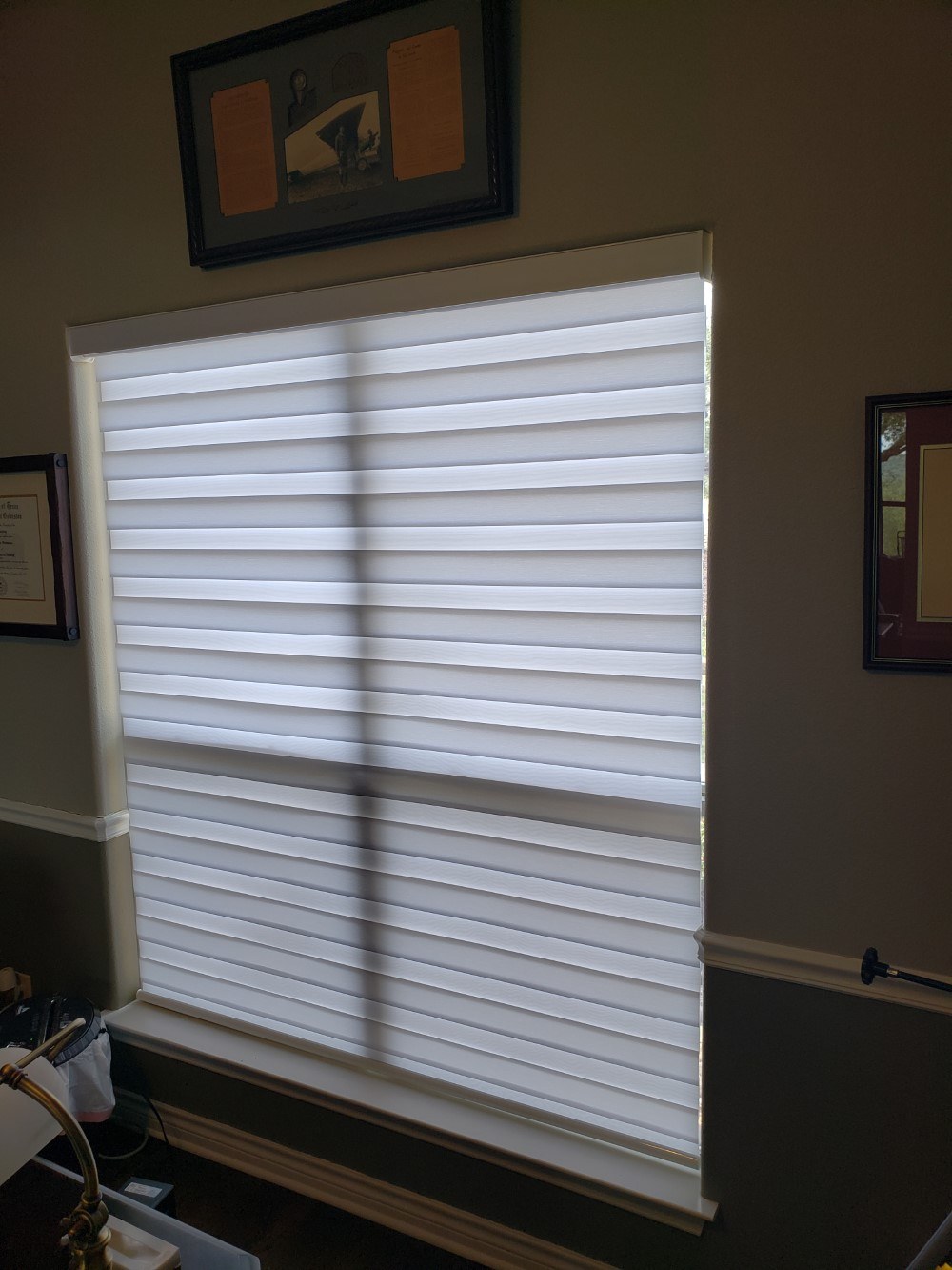 Louvolite Vision Banded Shades in Spring Branch, TX