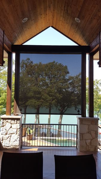 Outdoor Roller Shades in New Braunfels, TX